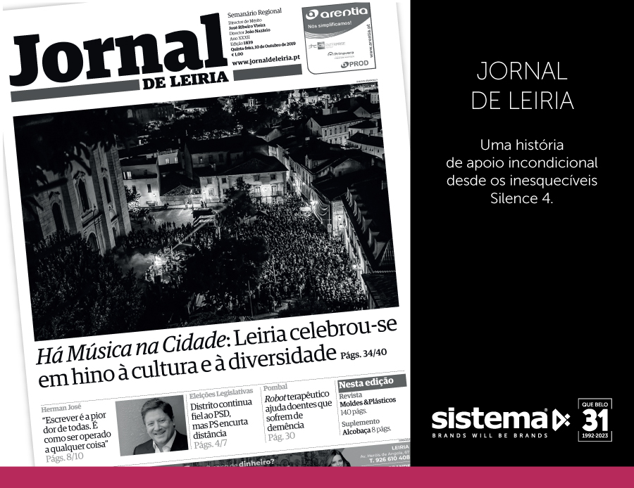 Jornal de Leiria - Uma história de apoio incondicional desde os inesquecíveis Silence 4.
