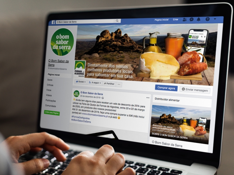social media o bom sabor da serra facebook 