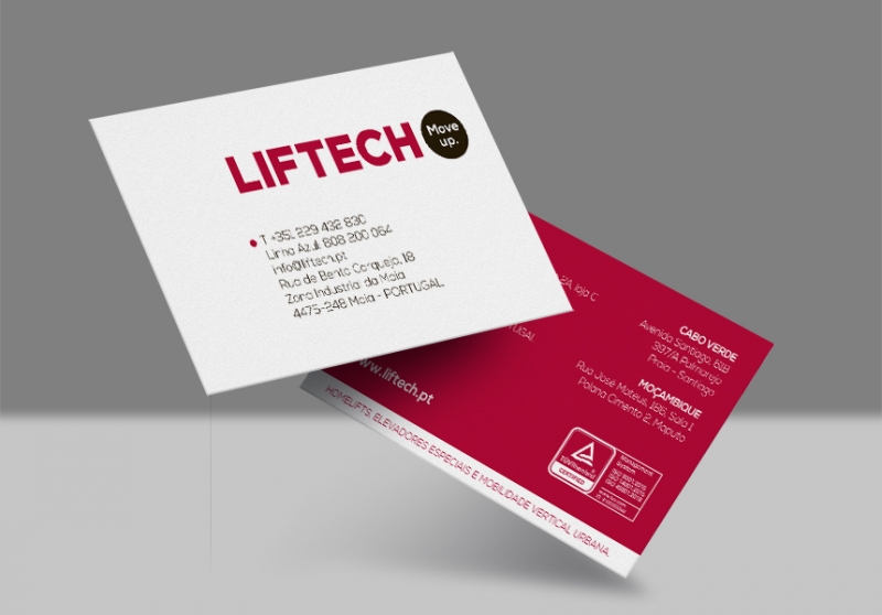 cartões de visita Liftech